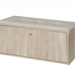 Шкаф за обувки Мебели Богдан модел 100, сонома с бежово - Bogdan Furniture G