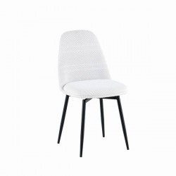 Трапезен стол К-373 - BM с функция въртене, бяло/черно - Bogdan Furniture Europe