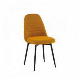 Трапезен стол К-373 - BM с функция въртене, горчица/черно - Bogdan Furniture Europe