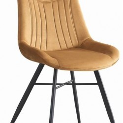 Трапезен стол К-333 - BM, горчица/черно - Bogdan Furniture Europe