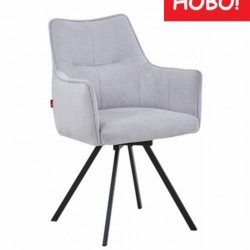 Трапезен стол К-363 - BM, светло сиво меланж/черно - Bogdan Furniture Europe