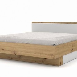 Легло OSLO 160 OO-202 - BM без рамка, дъб артисан/бяло - Bogdan Furniture Europe