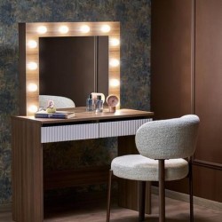 Тоалетка HOLLYWOOD 2 – Стил и перфектна светлина - Bogdan Furniture Europe