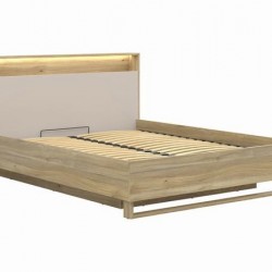 Легло DALVA LOZ/160/B  с вградено осветление и USB - Bogdan Furniture Europe