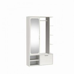 Портманто NALA с огледало, АЛПИЙСКО БЯЛО - Bogdan Furniture Europe