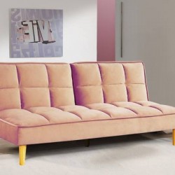 Разтегателен диван GRINO - BM, кафяво-розов/натурално - Bogdan Furniture Europe