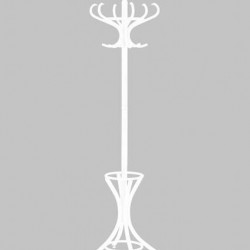 Стояща закачалка W-30 -BM, бяла - Bogdan Furniture Europe