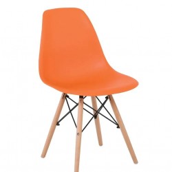 Трапезен стол Art uud, Оранжев цвят - Трапезни столове