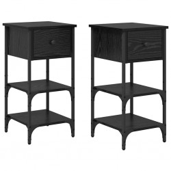 Sonata нощен шкаф с чекмедже 2 pcs, Черния дъб, 33.5 x 36 x 70 см - Спалня