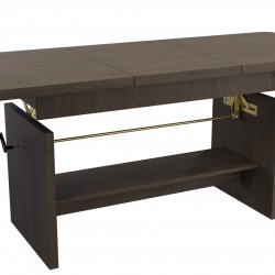 Холна маса JANEK LAWOSTOL, Разтегателна, Тъмна пепел - Маси