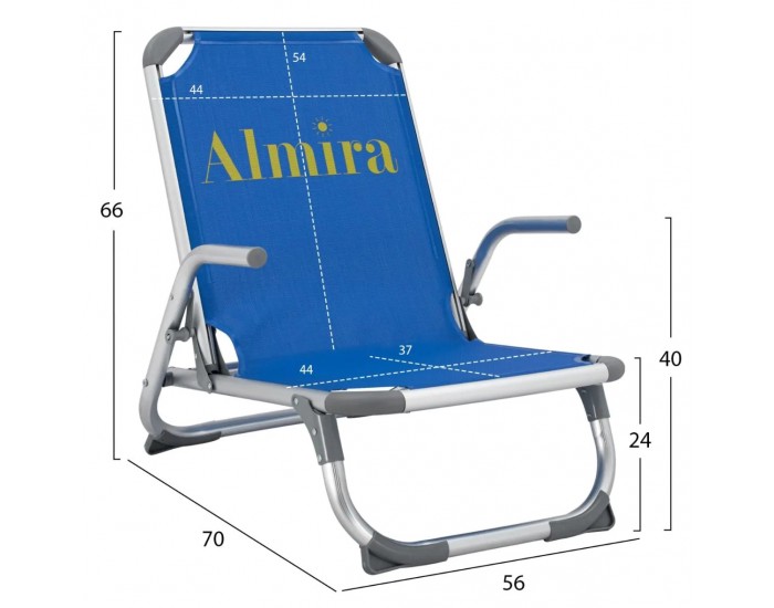 Сгъваем стол Almira, Син