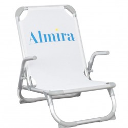 Сгъваем стол Almira, Бял - Градински столове