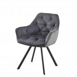 Трапезен стол К-337, Сив - Bogdan Furniture Europe