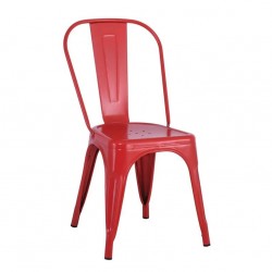 Стол Relix, Цвят червен мат - Трапезни столове