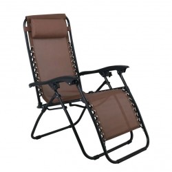 Сгъваем стол Ε-6, кафяв - Градински столове