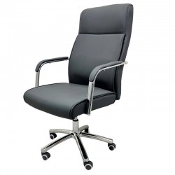 Офис стол Хелиос Т-6001, черен - Bogdan Furniture Am