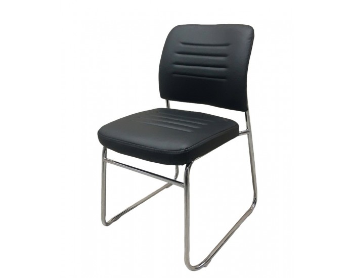 Посетителски офис стол Селена В-72 черен