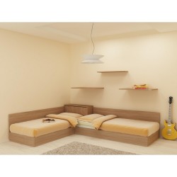 Ъглови легла DST 82/190, Дъб амбер - DST