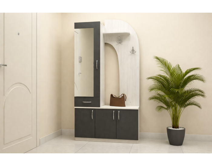 Портманто Irina-dst, бял дъб и антрацид