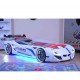 SUPER CAR GT-1 легло кола, бяла