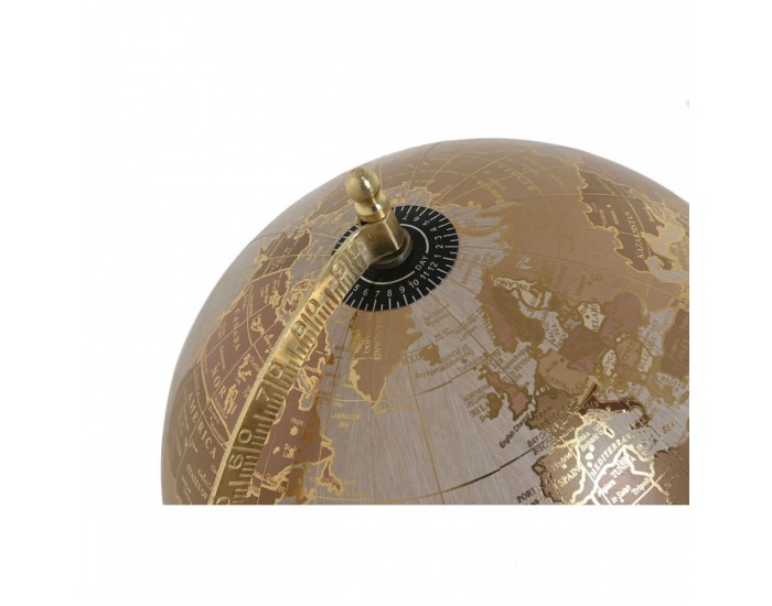 Глобус Home ESPRIT Бял Златен Естествен Светло розово Vintage 20 x 20 x 37 cm