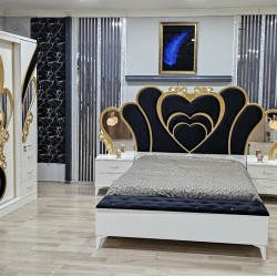 Спален комплект KING, златни орнаменти - Zenith