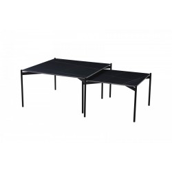 Комплект 2 маси ELIZA, черен мрамор/черно - Сравняване на продукти