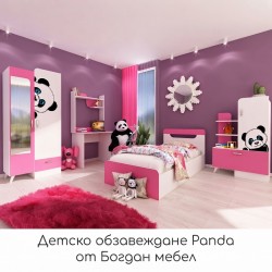 Детско обзавеждане Panda – BM, Бяло шагре, Корал - Детска стая
