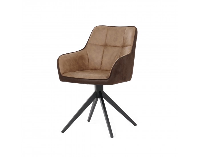 Стол К-346 камел/кафяво/черно