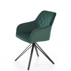 Стол К-535 с ф-я въртене ТЪМ.ЗЕЛЕНО/черно - Bogdan Furniture Europe