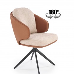 Стол К-554 с ф-я въртене бежово/кафяво/черно - Bogdan Furniture Europe