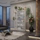 Sonata Шкаф витрина, бял, 82,5x30,5x185,5 см, ПДЧ