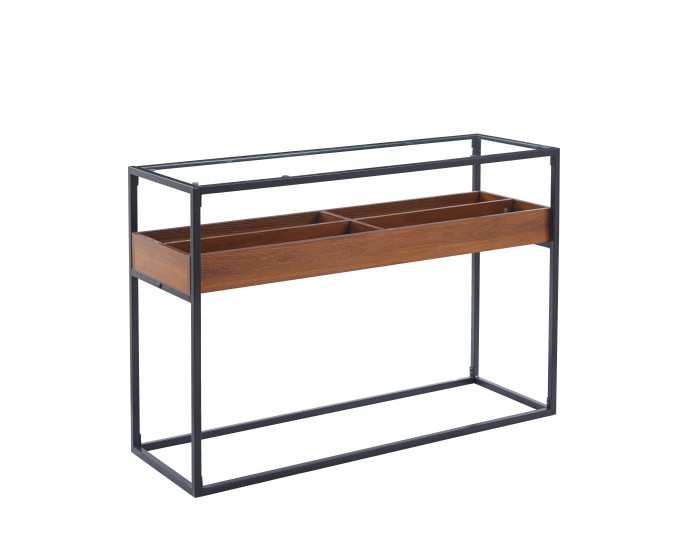 Конзола MAKENA орех/черно