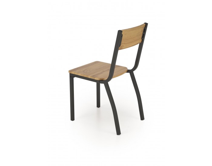 Комплект маса+4 стола MILTON натурално/черно