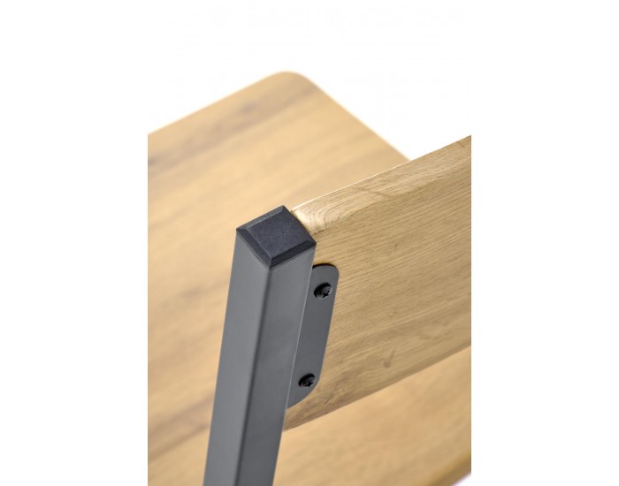 Комплект маса+4 стола MILTON натурално/черно