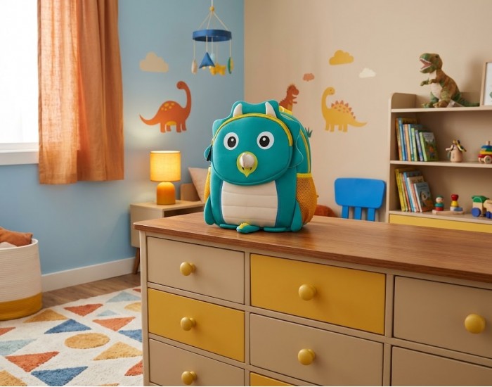 Раница Play Viny - Динозавър, детска, с 3D части