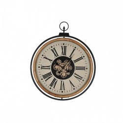 Стенен часовник Home ESPRIT Естествен Метал бор 74 x 9 x 91 cm - Топ оферти