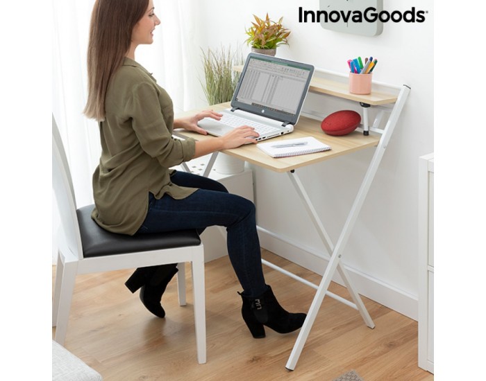 Сгъваемо бюро с рафт Tablezy InnovaGoods
