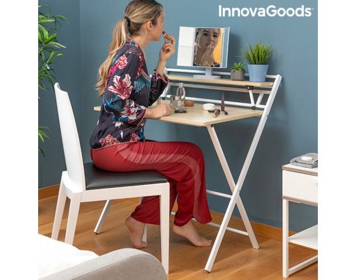 Сгъваемо бюро с рафт Tablezy InnovaGoods