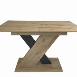 Трапезна маса AXI разтегателна, артисан и черно - Bogdan Furniture Europe