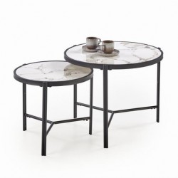 Комплект 2 холни маси FATIMA, Кръгли  - Bogdan Furniture Europe