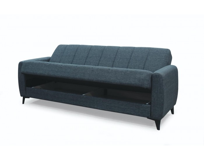 Диван тройка HILTON, Разтегателен, Черен пепит Диван тройка HILTON, Разтегателен, Черен пепит