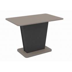 Трапезна маса LALI 120, разтегателна, лате и черно - 