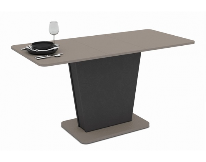 Трапезна маса LALI 120, разтегателна, лате и черно