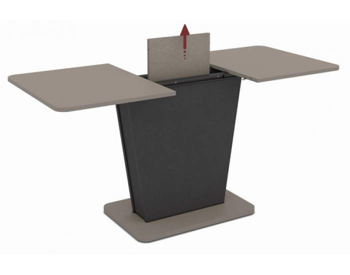 Трапезна маса LALI 120, разтегателна, лате и черно