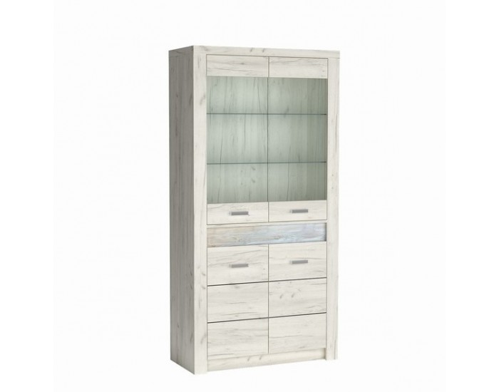 Витрина Indianapolis I-3, бял крафт