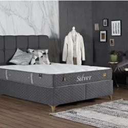 Легло Silver + матрак Ergonomic с размер 160/200 - Тапицирани легла