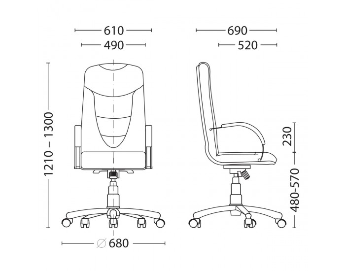 Офис стол Boston steel