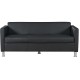 Диван CUBO, черен, 3 места
