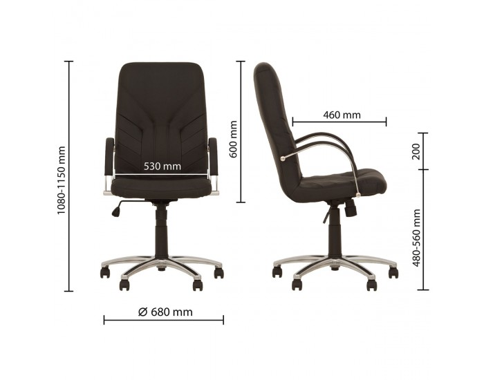 Офис стол Manager steel ECO Офис стол Manager steel ECO